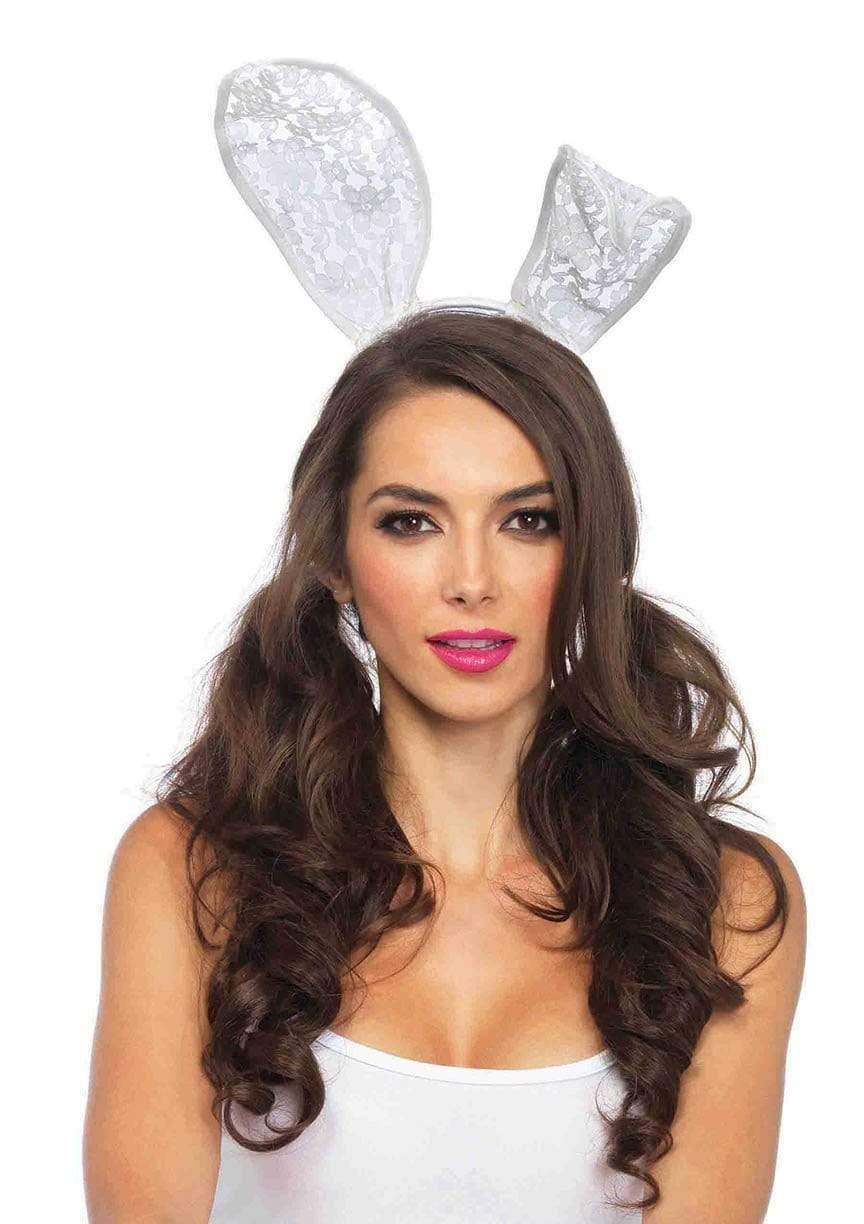 Lace bunny headband