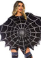 Leg Avenue Gothic Glitter Spider Web Costume Poncho