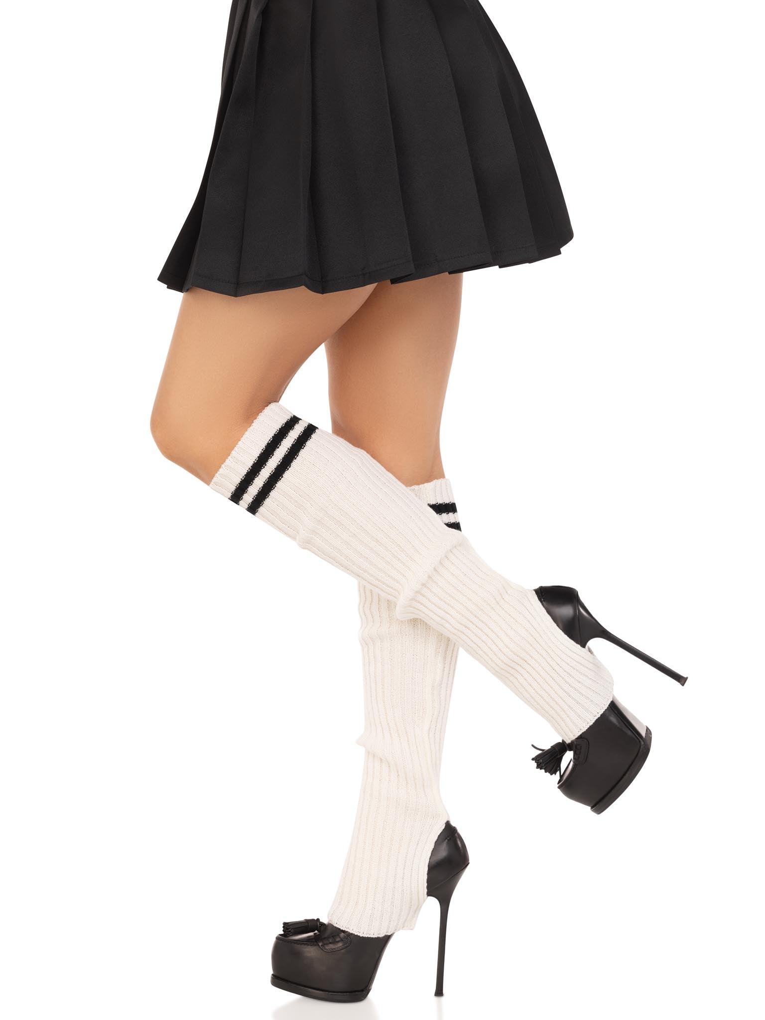 color_white | Leg Avenue Stirrup Leg Warmers