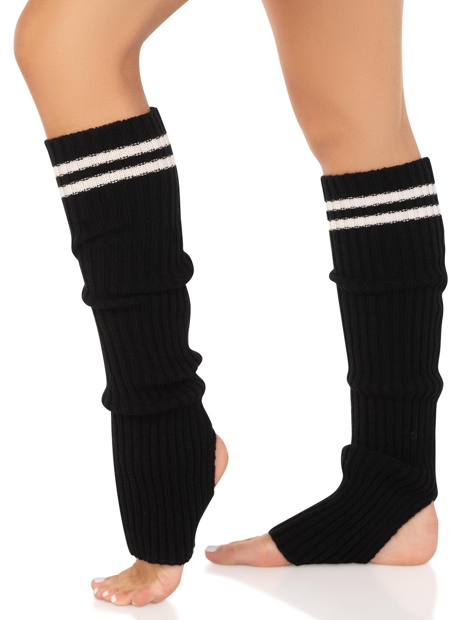 color_black | Leg Avenue Stirrup Leg Warmers