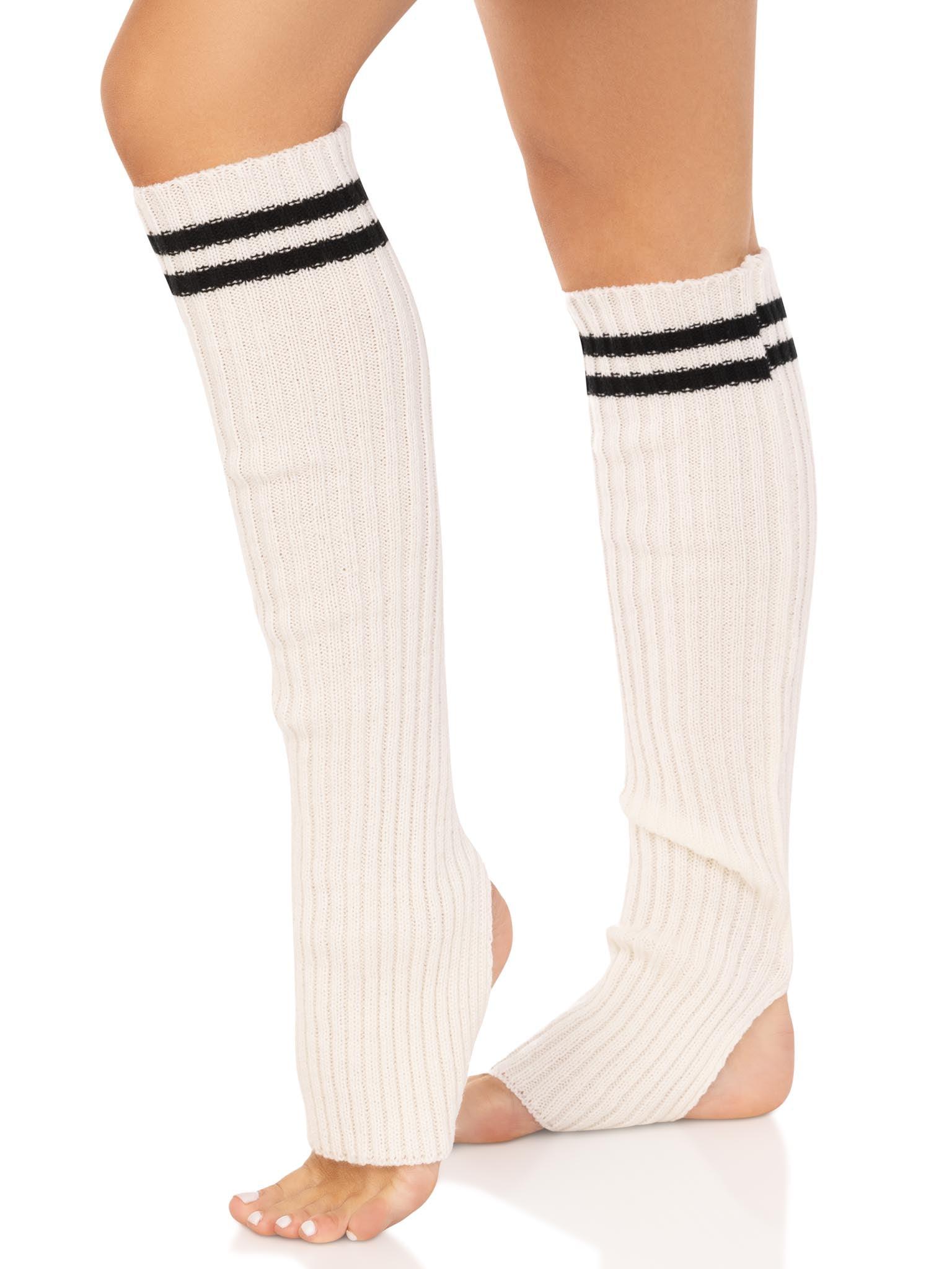 color_white | Leg Avenue Stirrup Leg Warmers