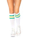 Leg Avenue Classic Athletic Striped Knee High Socks