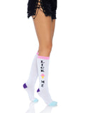 Leg Avenue Lick Me Knee High Socks