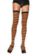 Leg Avenue Nylon Striped Thigh High Stockings