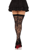 Leg Avenue Wild Rose Net Thigh Highs