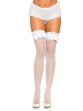 Leg Avenue Spandex Fishnet Thigh Highs With Lace Top