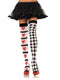 Leg Avenue Harlequin and Heart Thigh High Stockings
