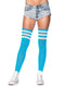 Leg Avenue 3-Stripe Athletic Ribbed Thigh High Socks
