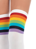 Leg Avenue Over the Rainbow Opaque Thigh Highs