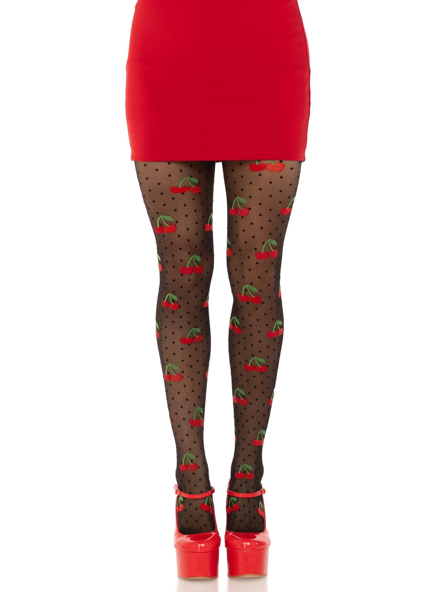 Leg Avenue Cherry Pie Dotted Tights