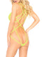 Leg Avenue Fishnet Teddy With Nearly Naked Strappy Back