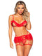 Leg Avenue Aim to Please Bra and Panty Set