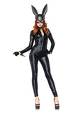 Leg Avenue Wet Look Faux Leather Zipper Front Catsuit