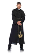 Leg Avenue 2-Piece Priest Halloween Costume With Attached Cape