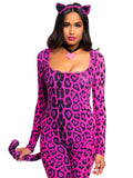 Leg Avenue 3-Piece Pretty Pink Pussycat Catsuit Costume