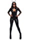 Leg Avenue 4-Piece Wicked Kitty Zip Up Catsuit With Utility Belt