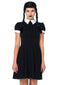 Leg Avenue 2PC Gothic Darling,classic collared dress,braided wig w/bows