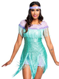 Leg Avenue 2-Piece Foxtrot Flirt Sequin Flapper Costume Set