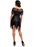Leg Avenue 2-Piece Foxtrot Flirt Sequin Flapper Costume Set