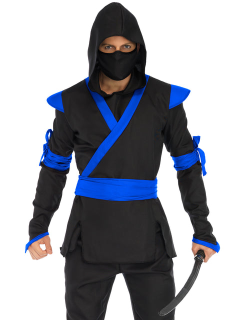 Leg Avenue 5-Piece Mens Ninja Halloween Costume Set With Mask