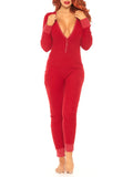 Leg Avenue Seraphina Long Johns Onesie With Snap Closure Back Flap