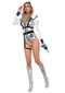 Leg Avenue 3-Piece Galaxy Girl Lamé Bodysuit Costume Set