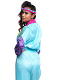 Leg Avenue 2-Piece Awesome 80s Zipper Track Suit With Sweatband