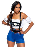 Leg Avenue 2-Piece Lederhosen Honey Oktoberfest Costume Set