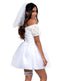 Leg Avenue 4-Piece Blushing Bride Lace Costume Set