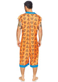 Leg Avenue Mens Bedrock Bro Cartoon Costume Jumpsuit