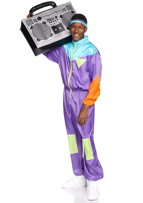 Leg Avenue Men's Awesome 80’s Track Suit Costume Set