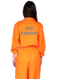 Leg Avenue Orange Prison Jumpsuit for Women