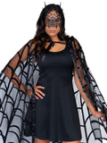 Leg Avenue Velvet Spider Web Cape Costume Poncho