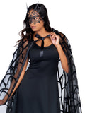 Leg Avenue Velvet Spider Web Cape Costume Poncho