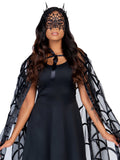 Leg Avenue Velvet Spider Web Cape Costume Poncho