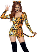 Leg Avenue 2-Piece Wild Tigress Romper Costume Set