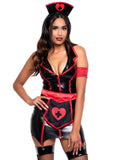 Leg Avenue 4-Piece Naughty Nurse Mini Dress Costume Set