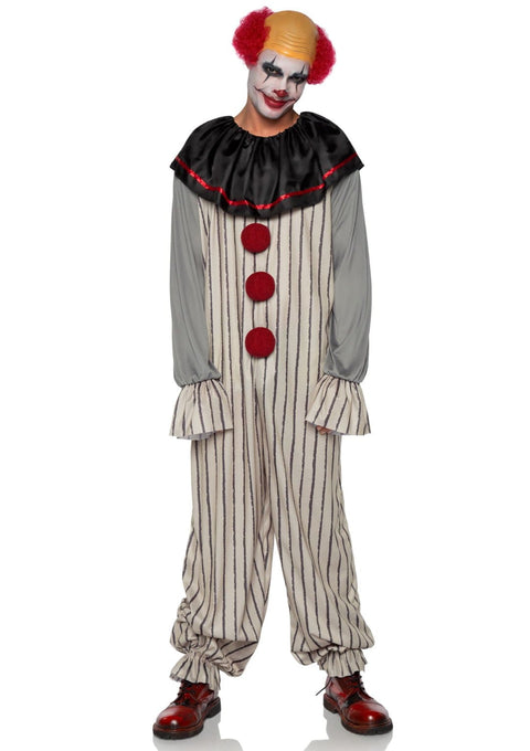 Leg Avenue 2-Piece Creepy Clown Costume Set For Men