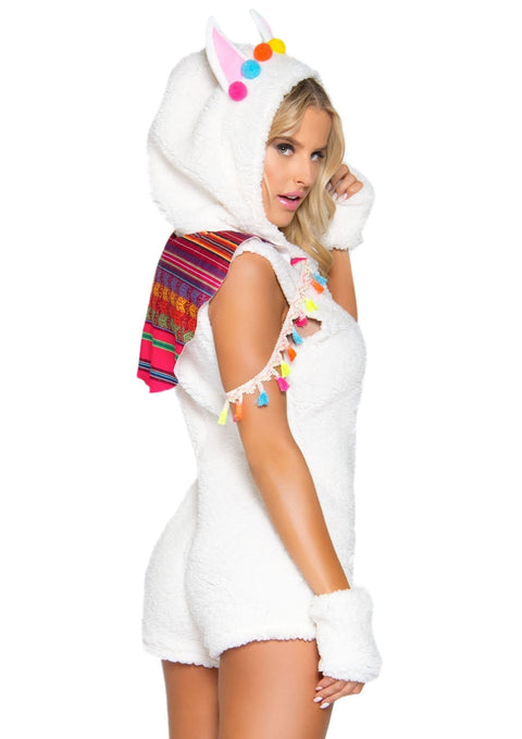 Leg Avenue 2-Piece Cuddly Llama Costume With Hood