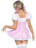 Leg Avenue Gingham Dress With Apron