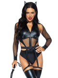 Leg Avenue Criminal Kitty Bodysuit Costume