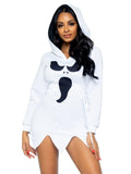 Leg Avenue Ghost Hoodie Fleece Dress