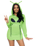 Leg Avenue Alien Hoodie Fleece Dress