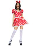 Leg Avenue Polka Dot Dress With Headband Costume