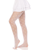 color_white | Leg Avenue Valentina Heart Net Tights