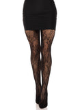 Leg Avenue Garden Rose Lace Tights