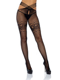 Leg Avenue Strappy Wrap Around Crotchless Fishnet Tights For Women – Pixie  Sparkle