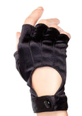 Leg Avenue Fingerless Motorcycle Gloves with Velcro Strap