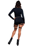 Leg Avenue Multi Strap Garter Utility Belt With Pocket