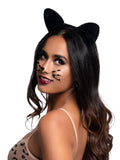 Leg Avenue Velvet Black Cat Ears Costume Headband